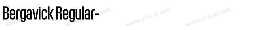 Bergavick Regular字体转换 Bergavick Regular字体转换